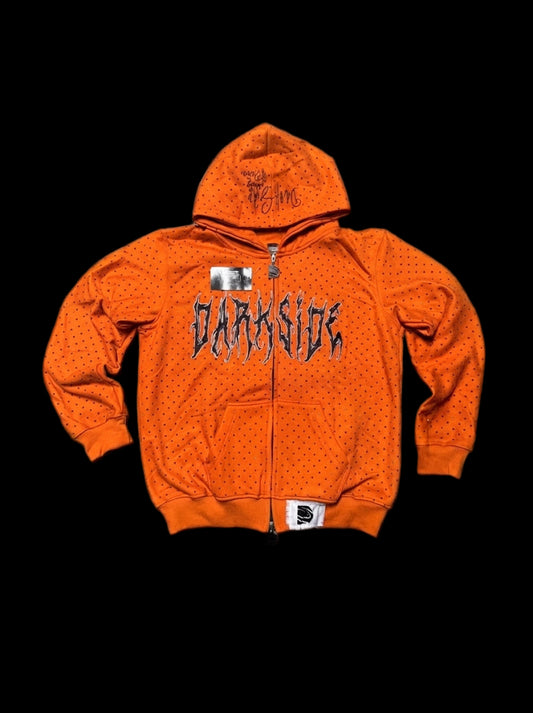 DARKSIDE DIAMONDS, DANCING HOODIE  / ORANGE ￼